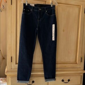 Banana Republic Mid-Rise Blue Jeans-NWT-dark wash-straight